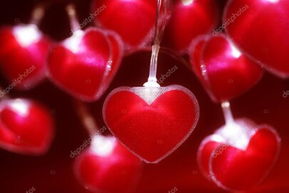 Romantisches, abstraktes Cover mit weichen Lichtern